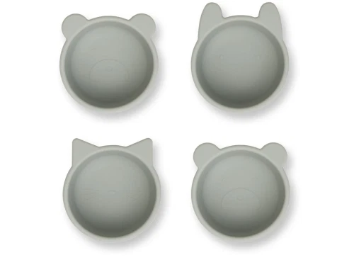 Liewood dove blue skåle Malene silikone (4-pack)